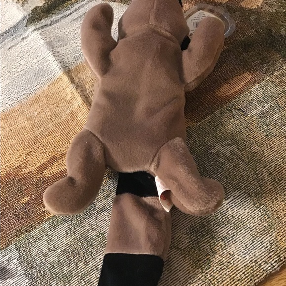 TY beanie Raccoon 🦝 Ringo hang tag in plastic NWT cute brown black . - Picture 3 of 7